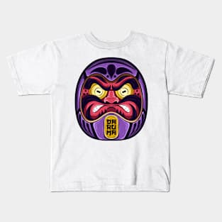 The Great Japanese Daruma - Yabisan vector art - Kids T-Shirt